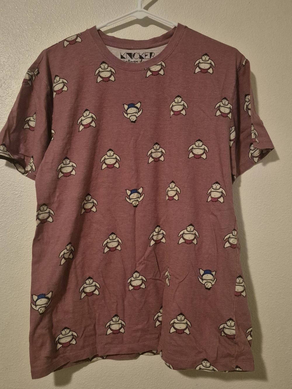 Men’s Short Sleeve Graphic Tee in Dusty Rose by Knicker Bocker